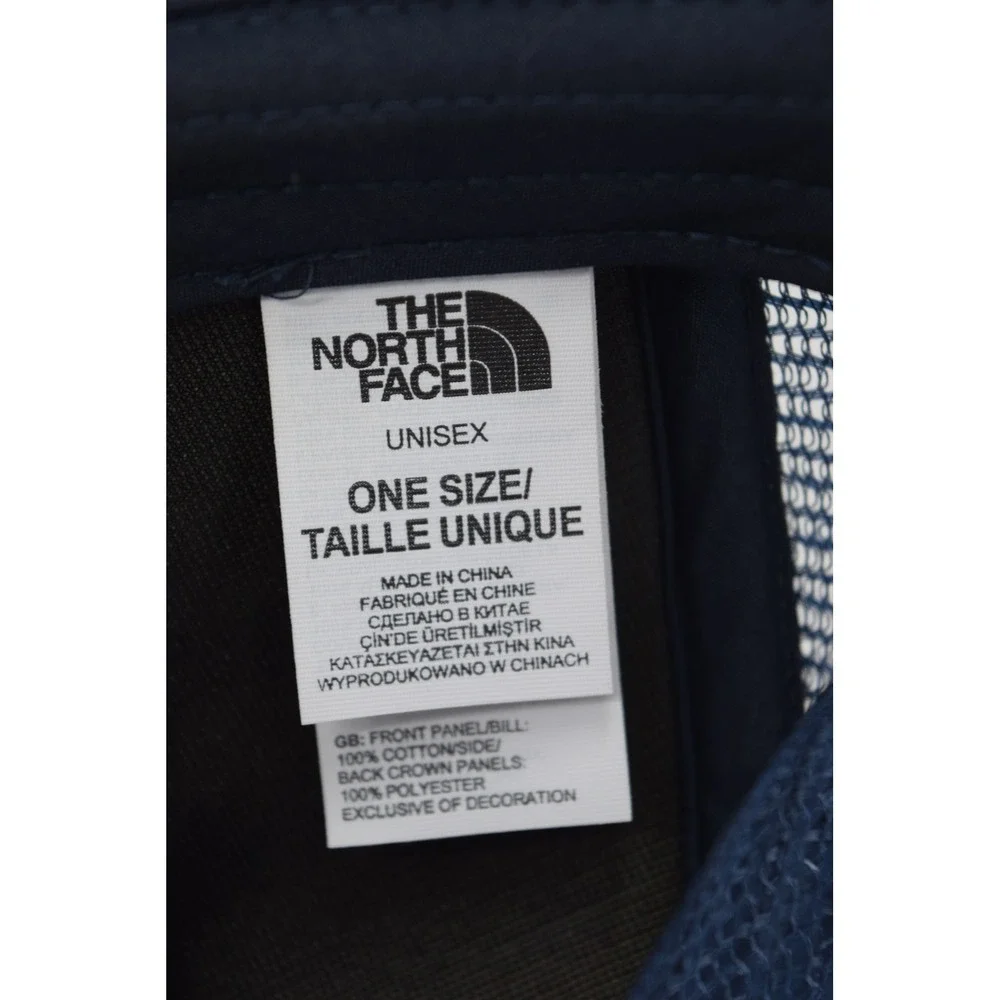 The North Face Hat Mens Trucker Berkeley CA Logo‎ Blue Adjustable Cap